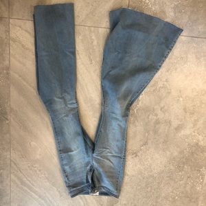 Free People wide flare jeans